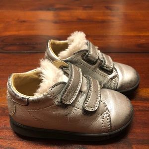 Naturino Falcotto silver leather shoes, size 5